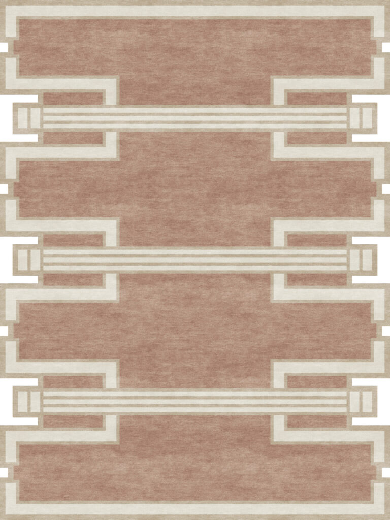 a rendering of a custom rug inspiration for mocha mousse